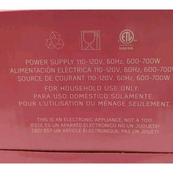 Hello Kitty Cool Touch Toaster Toasts Image On Bread New With Box - Picture 6 of 6